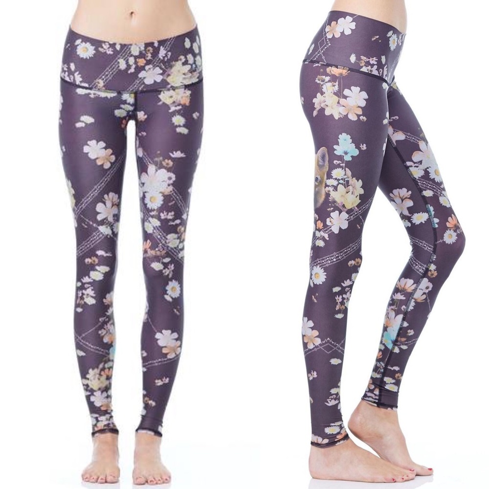 Teeki Wildflower Fox floral leggings